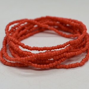 Stretch Bracelets, Stackable Bracelet, Red Bracelet, Bead Bracelet, Friendship Bracelet, Beaded Bracelet, Red Stretchy Bracelet