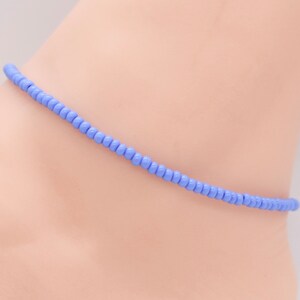 Bracelet de plage, Bracelet de cheville en perles, Cadeau pour elle, Bracelet de cheville, Bracelet de cheville pour femme, Bijoux de cheville, Bracelet de cheville bohème, Bracelet de cheville bleu, Bijoux d&#39;été