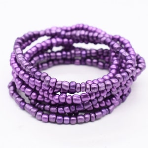 Stretch Bracelet, Stackable Bracelet, Stack Bracelet, Friendship Bracelet, Beaded Bracelet, Purple Stretch Bracelet, StretchyBracelet