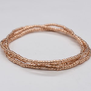 Pulseira elástica, pulseira de ouro, pulseira de contas, pulseira elástica, pulseira de amizade, pulseira de pilha, pulseira de contas de sementes