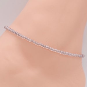 Beach Anklet, Beaded Anklet, Gift For Her, Ankle Bracelet, Women’s Anklet, Anklet Jewelry, Boho Anklet, Tan Anklet, Summer Jewelry