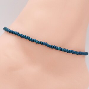Beach Anklet, Beaded Anklet, Gift For Her, Anklet Bracelet, Women’s Anklet, Anklet Jewelry, Blue Anklet, Blue Anklet, Summer Jewelry