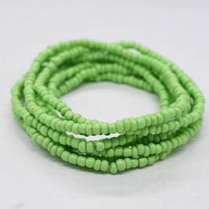 Stretch Bracelet, Stackable Bracelet, Stack Bracelet, Green Bracelet, Beach Wear, Beaded Bracelet, Neon Green Bracelet, Bead Bracelet