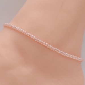 Beach Anklet, Beaded Anklet, Gift For Her, Ankle Bracelet, Women’s Anklet, Anklet Jewelry, Boho Anklet, Pearl Anklet, Summer Jewelry