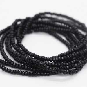 Pulsera elástica, pulsera apilable, pulsera hippie, pulsera de la amistad, pulsera de cuentas, pulsera elástica, pulsera negra, ropa de playa