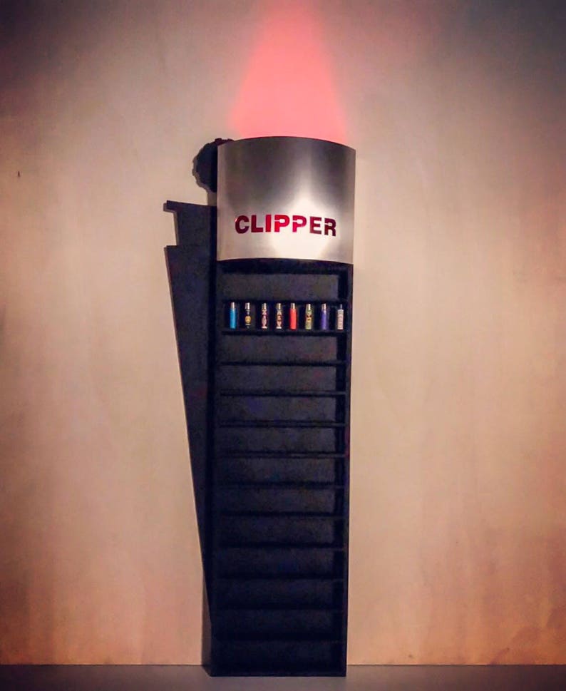 Clipper Display Stand 80x30 Expositor Display Lighter Etsy
