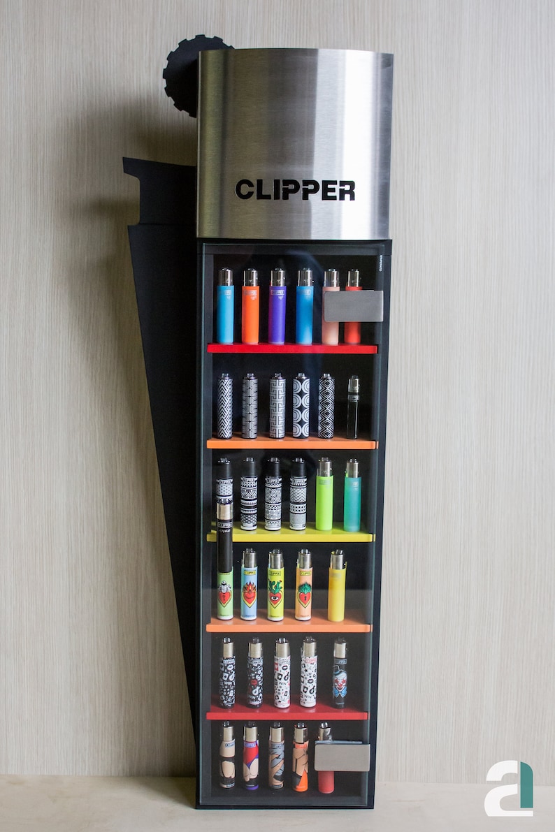 Clipper Display Stand 80x30 Expositor Display Lighter Etsy