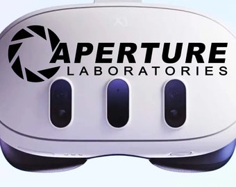 Meta Quest 3 - Aperture Laboratories visor sticker