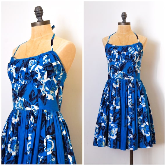 vintage hawaiian dress 50's