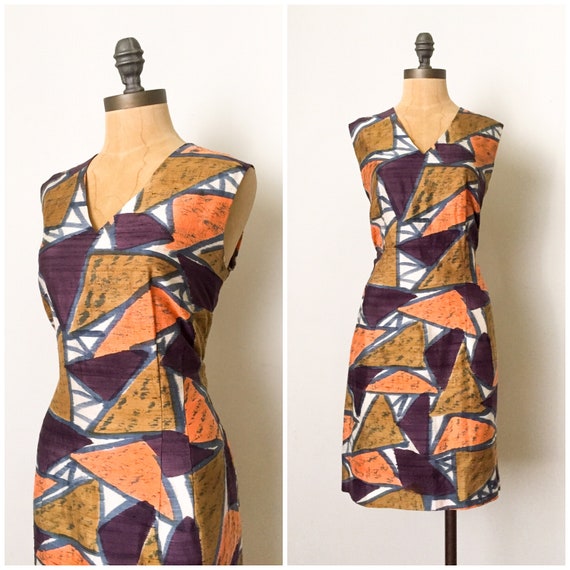 vintage wiggle dress - vintage sheath dress - vint