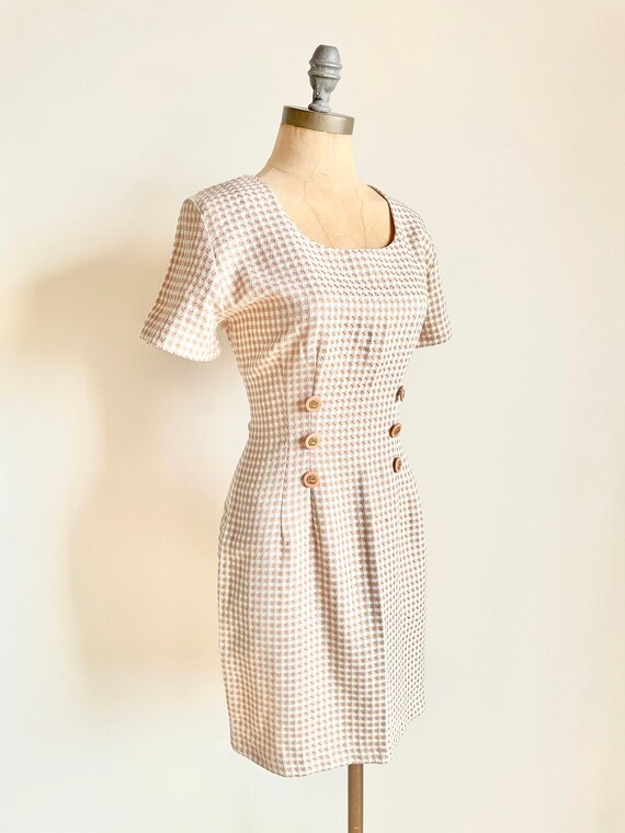 90s dress, vintage gingham dress, 90s gingham dre… - image 3