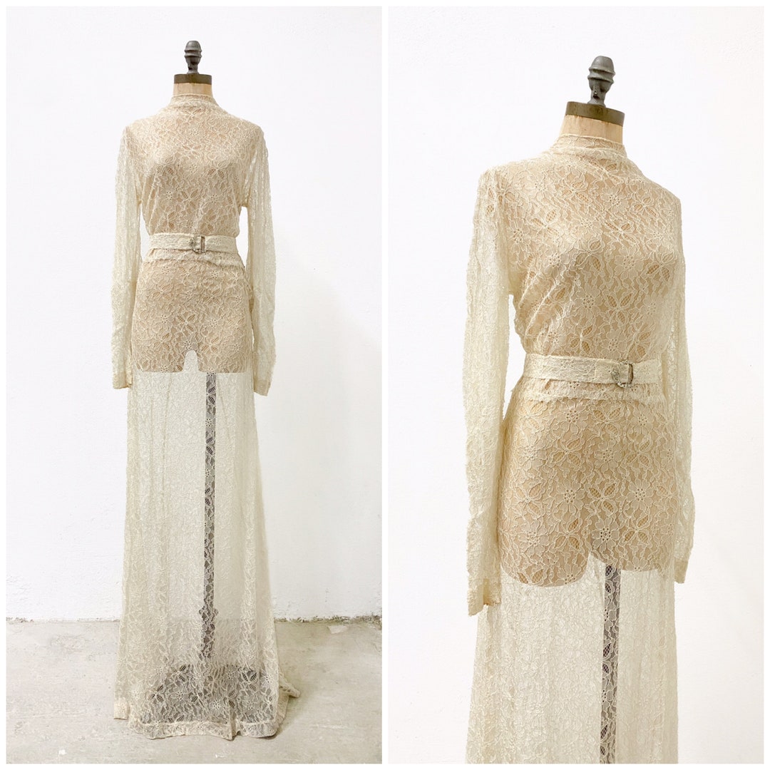 30s style wedding dress