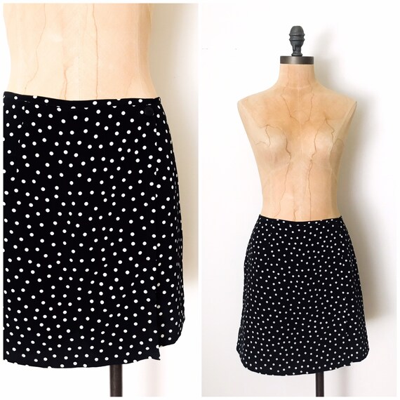 vintage skort - vintage polka dot - vintage polka