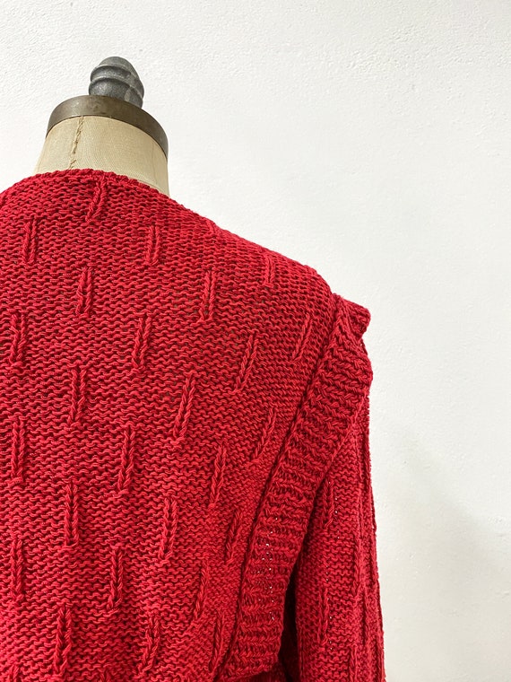 vintage 80s sweater, vintage red sweater, vintage… - image 10