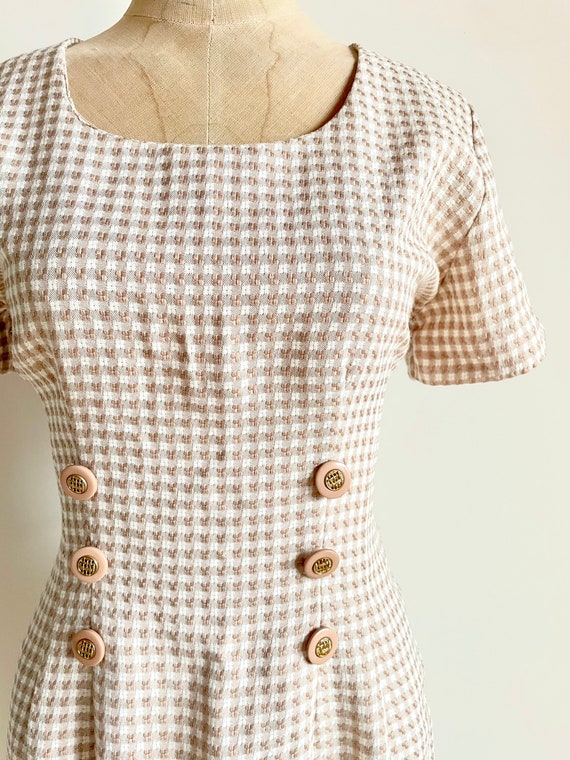 90s dress, vintage gingham dress, 90s gingham dre… - image 4