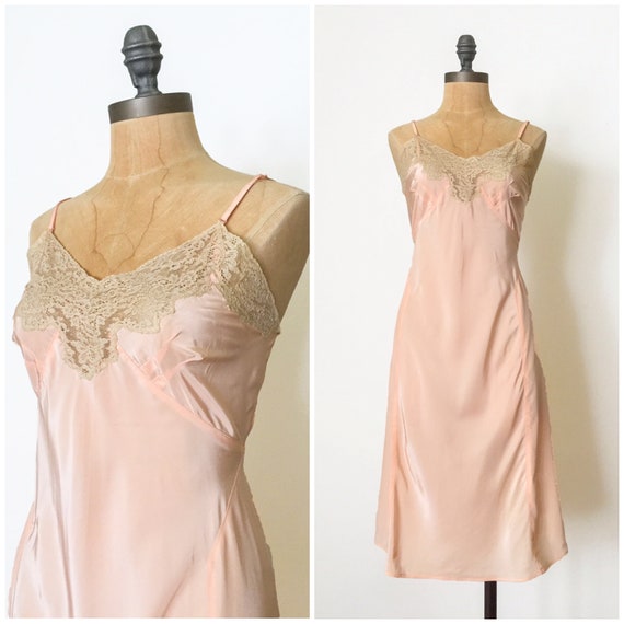 30s slip dress - 1930s slip dress - vintage slip d