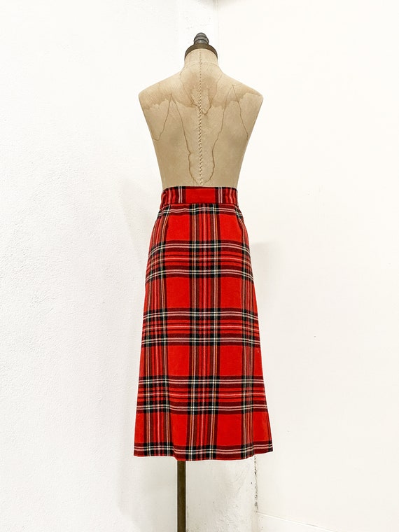 vintage plaid skirt, vintage midi skirt, vintage … - image 8