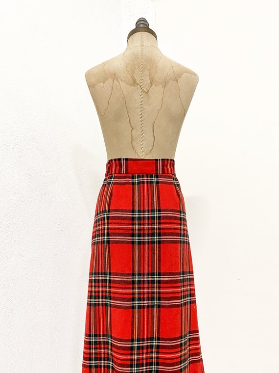vintage plaid skirt, vintage midi skirt, vintage … - image 10