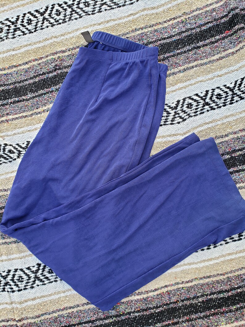 Vintage cobalt blue stretchy pull-on straight leg pants \u2013 various sizes L\u2013XXXL