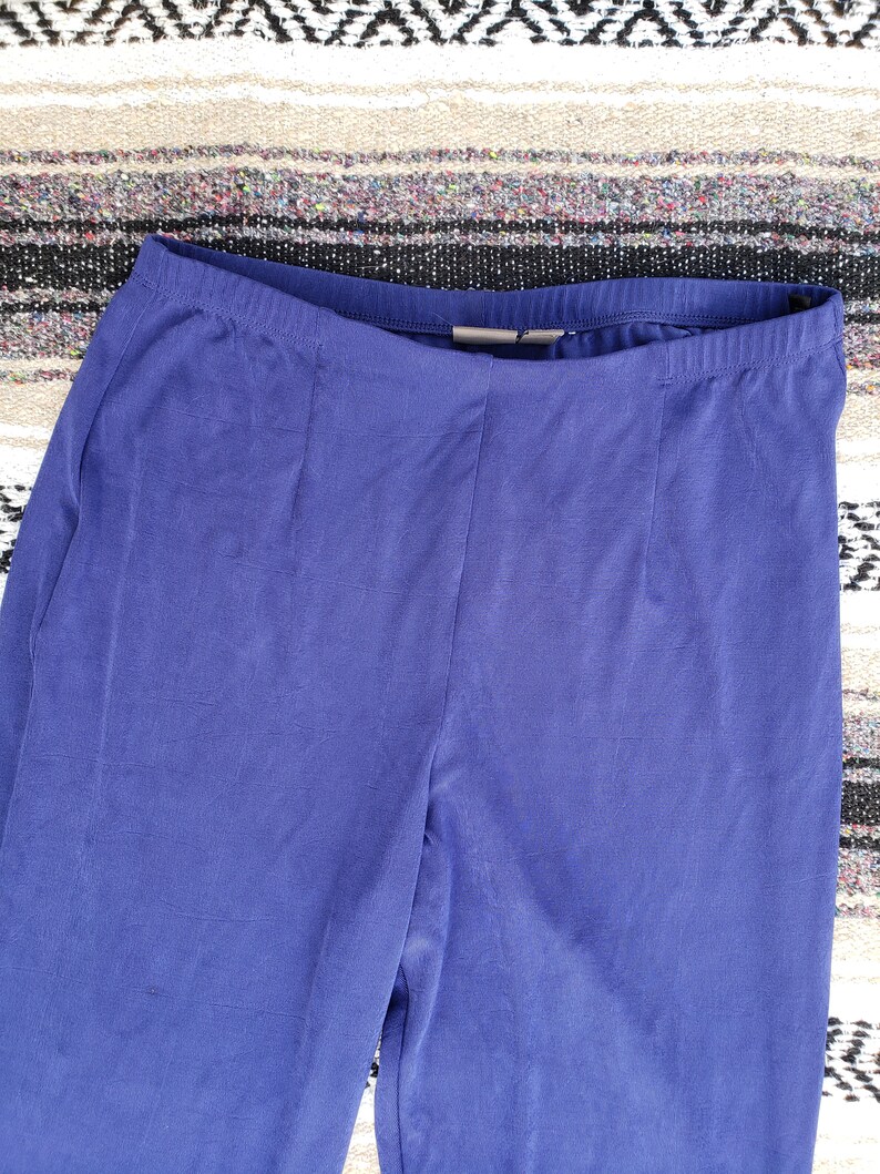 Vintage cobalt blue stretchy pull-on straight leg pants \u2013 various sizes L\u2013XXXL