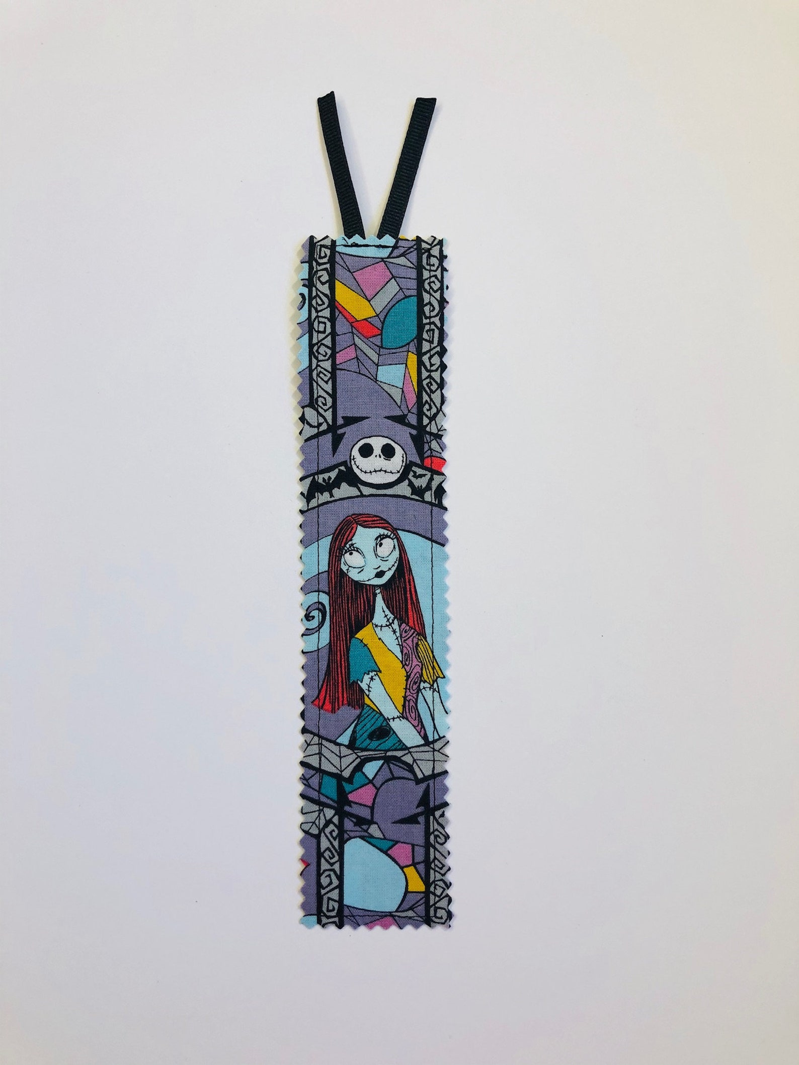 jack-and-sally-fabric-bookmark-nightmare-before-christmas-etsy