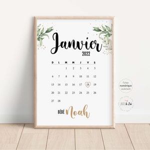 Pregnancy Ad ***DIGITAL FILE *** New baby, Personalized, Foliage, Date Arrival baby