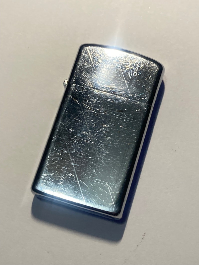 Vintage 1972 Pinstripe Zippo Slim Niagara Falls Etsy