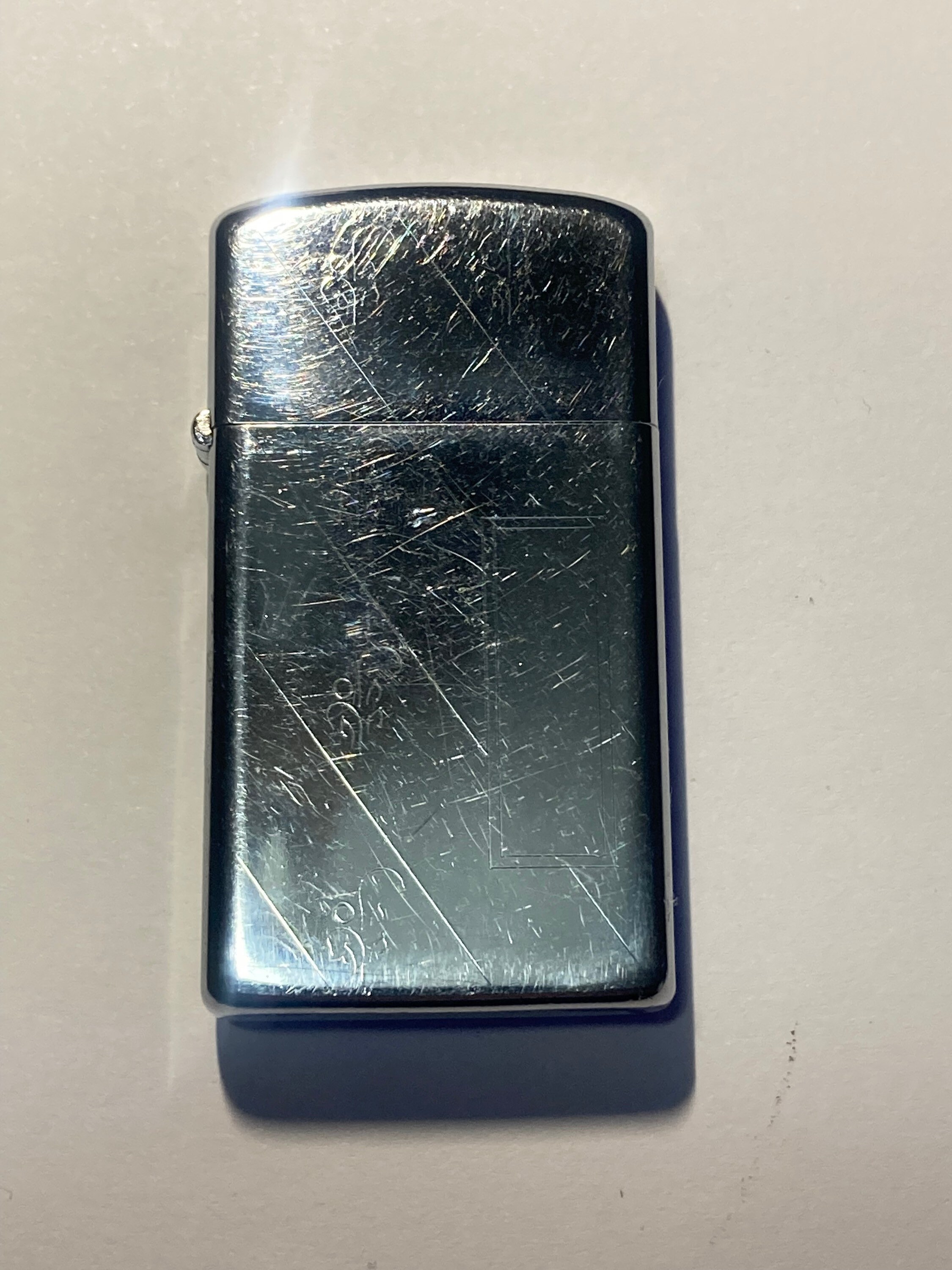 Vintage 1972 Pinstripe Zippo Slim Niagara Falls Etsy