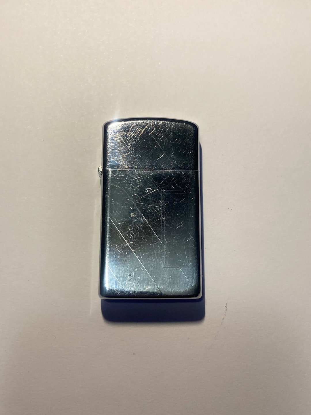 Vintage 1972 Pinstripe Zippo Slim Niagara Falls Etsy