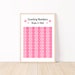Count to 100 Girls Number Chart Digital Download Pink Number - Etsy
