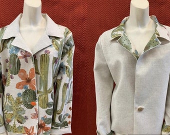 From Our Creative Genius, Claire- Reversible Jackets-TWO different looks in one jacket!