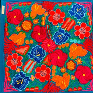 Hand Embroidered Guatemalan Pillow Covers image 1