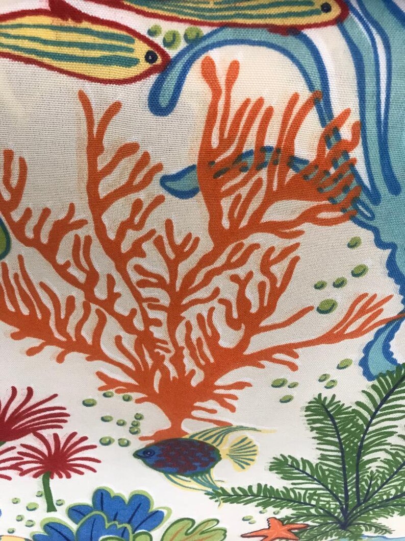 Beautiful Under The Sea Print Pattern Fabric Upholstery
