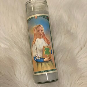 FRIENDS Prayer Candle -Saint Phoebe- Joey, Rachel, Ross, Chandler, Monica FRIENDS 90s Pop Culture Birthday Holiday Gift Central Perk Altar
