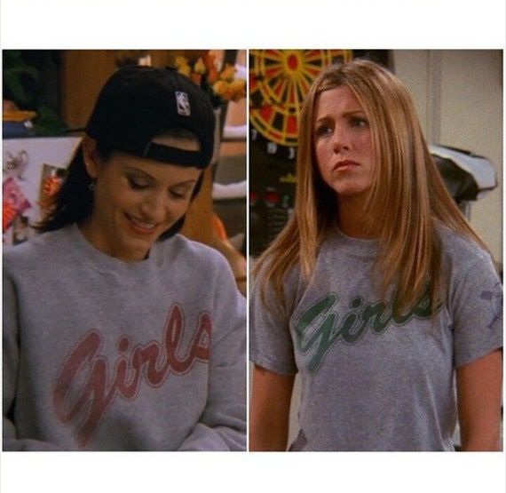 Girls T-shirt From TV Monica Maroon Girls - Etsy