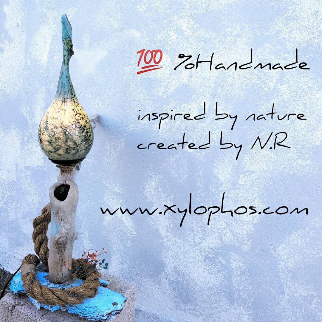 Nachttisch Stehlampe Schreibtischlampe Treibholz mit trockenen | Etsy