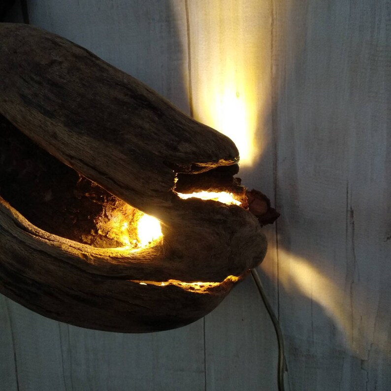 Driftwood wall sconce Sconce light Driftwood wall lamp Etsy