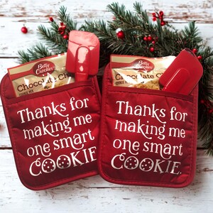 Set de regalo de agarraderas para maestros, regalo de Navidad para maestros, agradecimiento a maestros, agarraderas personalizadas, regalo para tutores de economía doméstica, regalo de agradecimiento