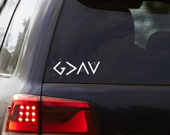 God is Greater than the Highs and Lows Decal, God is Greater Decal, Car Window Decals, Car Decals, Tumbler Decals, Religious Decals
