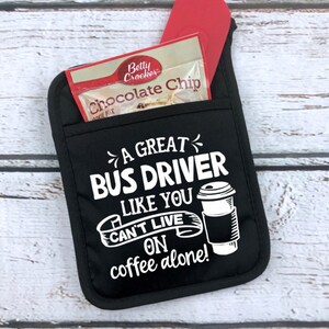Bus Driver Christmas Gift, Appreciation, Custom Pot Holder, Pot Holder Gift, Thank You Gift, Bus Driver Thank You, Bus Driver Appreciation