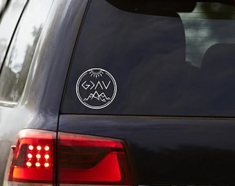 God is Greater than the Highs and Lows, God is Greater Decals, Car Window Decals, Coffee Tumbler Decals, Tumbler Decals, Laptop Decals