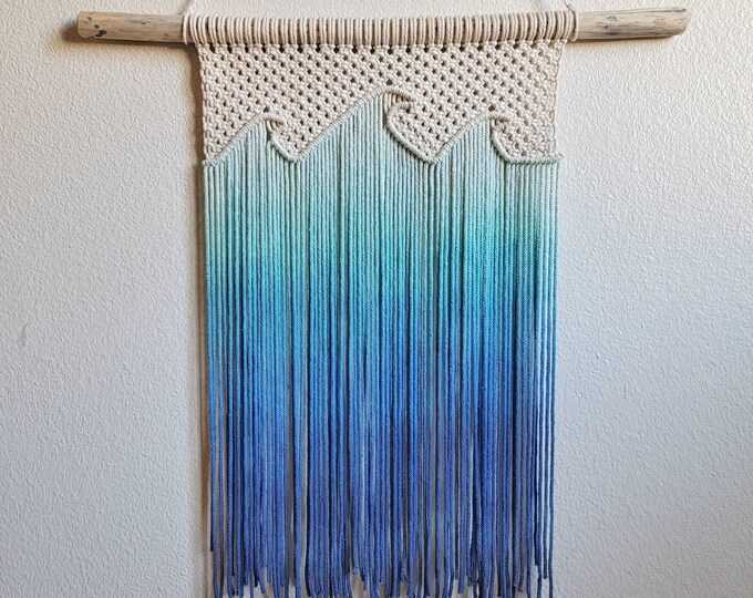 Macrame Wave Triple Ocean Wave Macrame Wall Hanging - Etsy