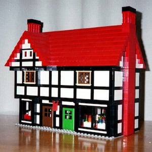 Tudor Shops building instructions - use your own LEGOs to build this custom model
