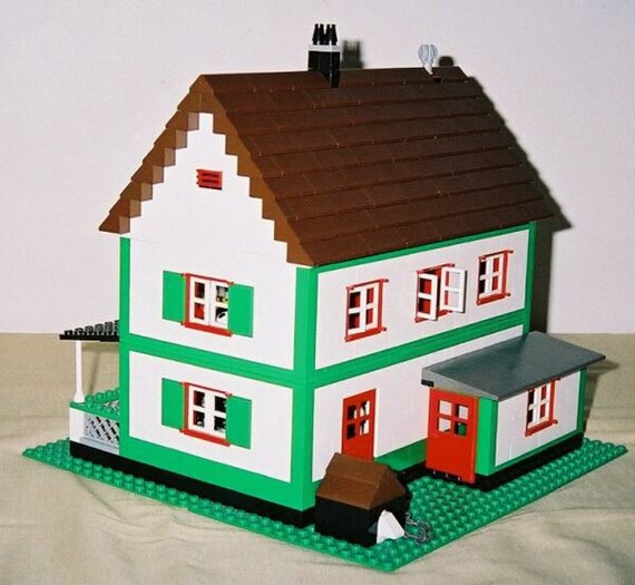 Farmhouse Building Instructions Use Your Own Legos to Build Etsy Sweden