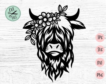 Download Free Cow Stationery Etsy SVG Cut Files