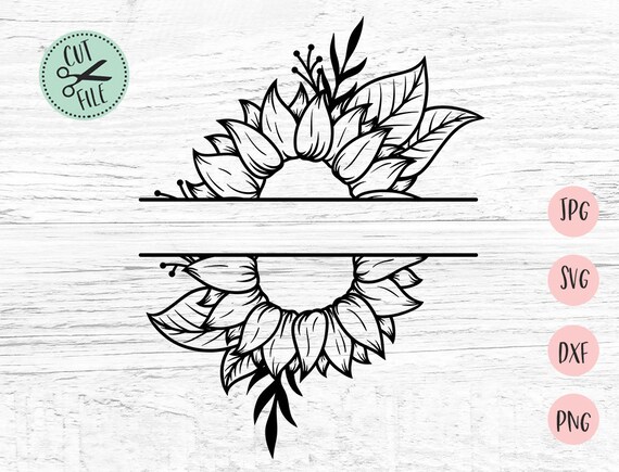 Free Free 108 Sunflower Cricut Half Sunflower Svg Free SVG PNG EPS DXF File