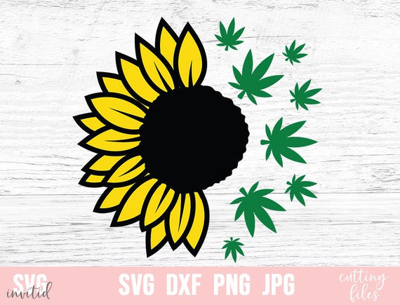 Download Sunflower Weed Svg, Weed Svg, Sunflower Svg, Marijuana Svg ...