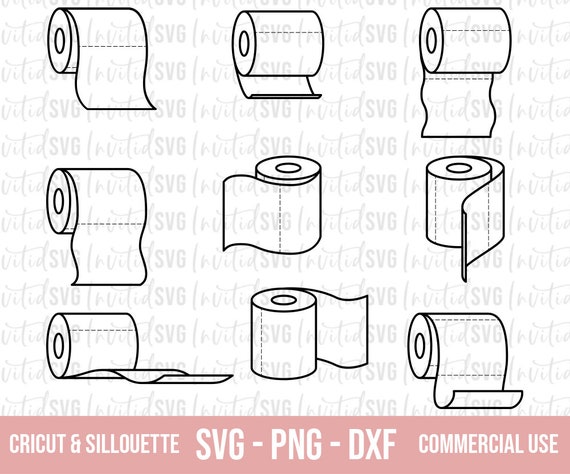 Toilet Paper Svg Bundle Quarantine Svg Social Distancing Toilet
