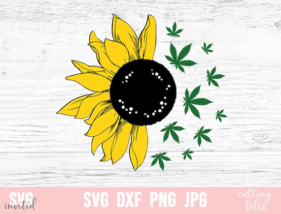 Download Weed Sunflower Svg, Weed Svg, Sunflower Svg, Marijuana Svg ...