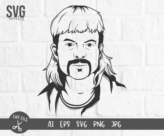 Download Joe exotic svg stencil, the tiger king svg, tiger king ...